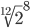  \sqrt[12]{2}^{8} 